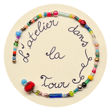 Logo de l'Atelier dans la tour fabrication de bijoux faits main en Occitanie dans l'Aude à Montséret